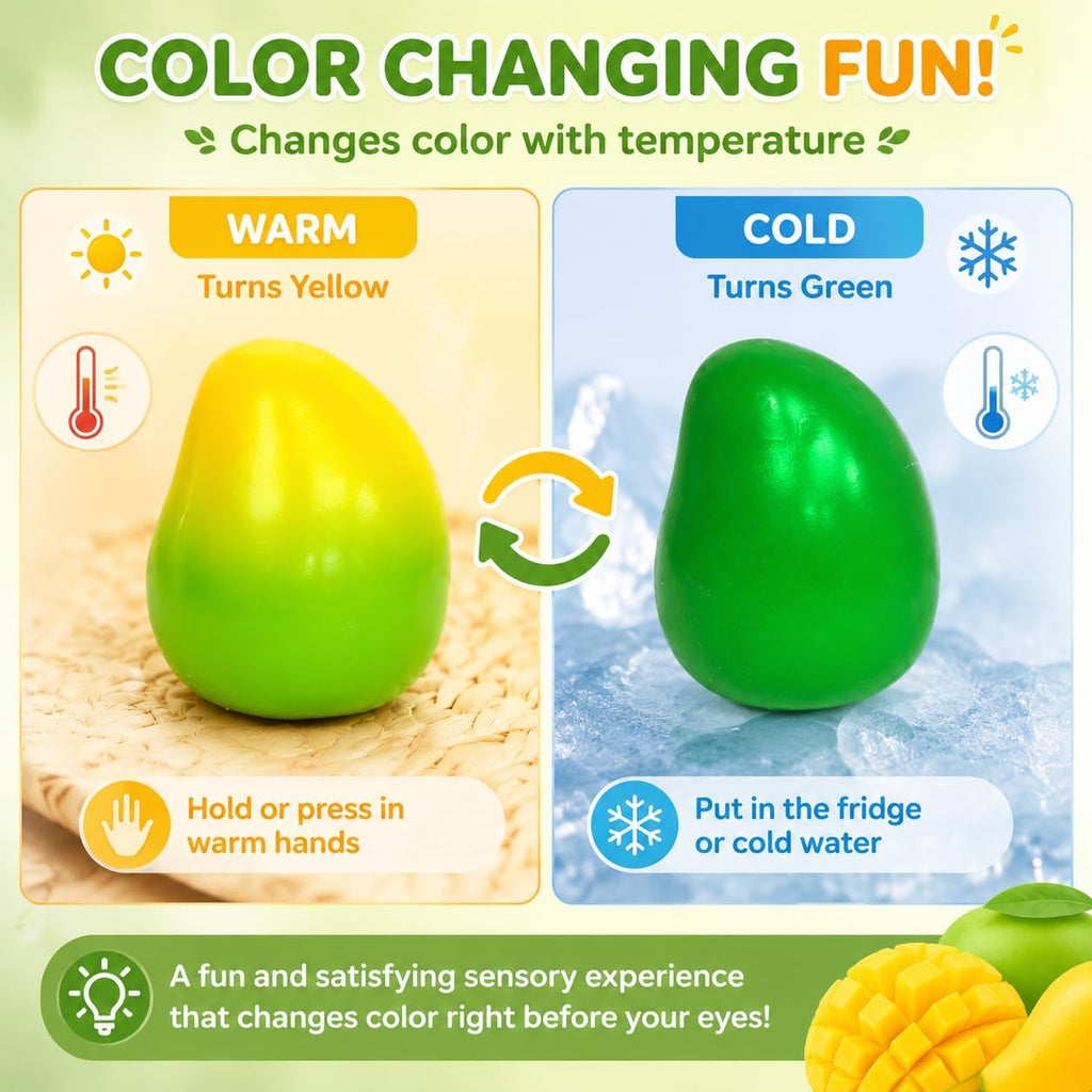 Color-Changing Crunchy Mango Squishy