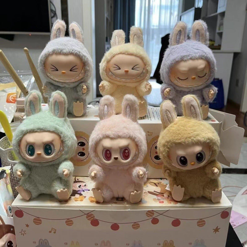 2nd Gen  LABUBU "have a seat" Sitting Party Series Vinyl Plush Blind Box Figurine Surprise Hanging Birthday Gift
