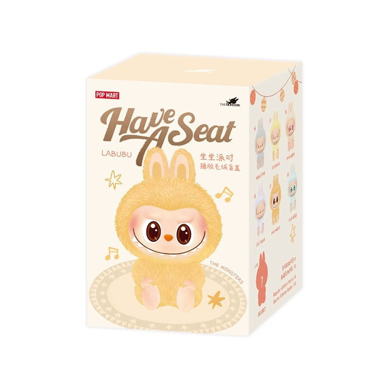 2nd Gen  LABUBU "have a seat" Sitting Party Series Vinyl Plush Blind Box Figurine Surprise Hanging Birthday Gift