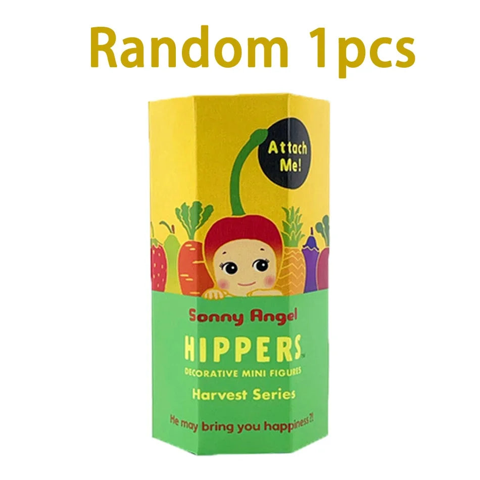 Mini Figure Sunny Angel Hippers Harvest Series Fruit Blind Box Mysteries Kawaii Ornaments Doll Kid Surprise Christmas Cute Gift