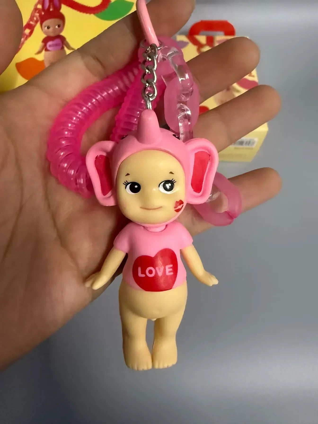 Sonny Angel Kiss Kiss Series Blind Box Cute Figure Model Toy Cartoon Bag Decoration Keychain Pendant Doll Hobbiarm Birthday Gift