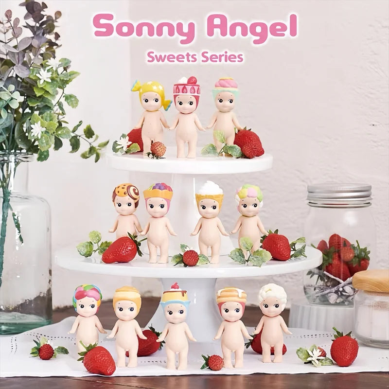 2025 In Stock Original Sonny Angel Sweet Series Blind Box Cute High Quality Handmade Desktop Mini Figure Model Birthday Kid Gift