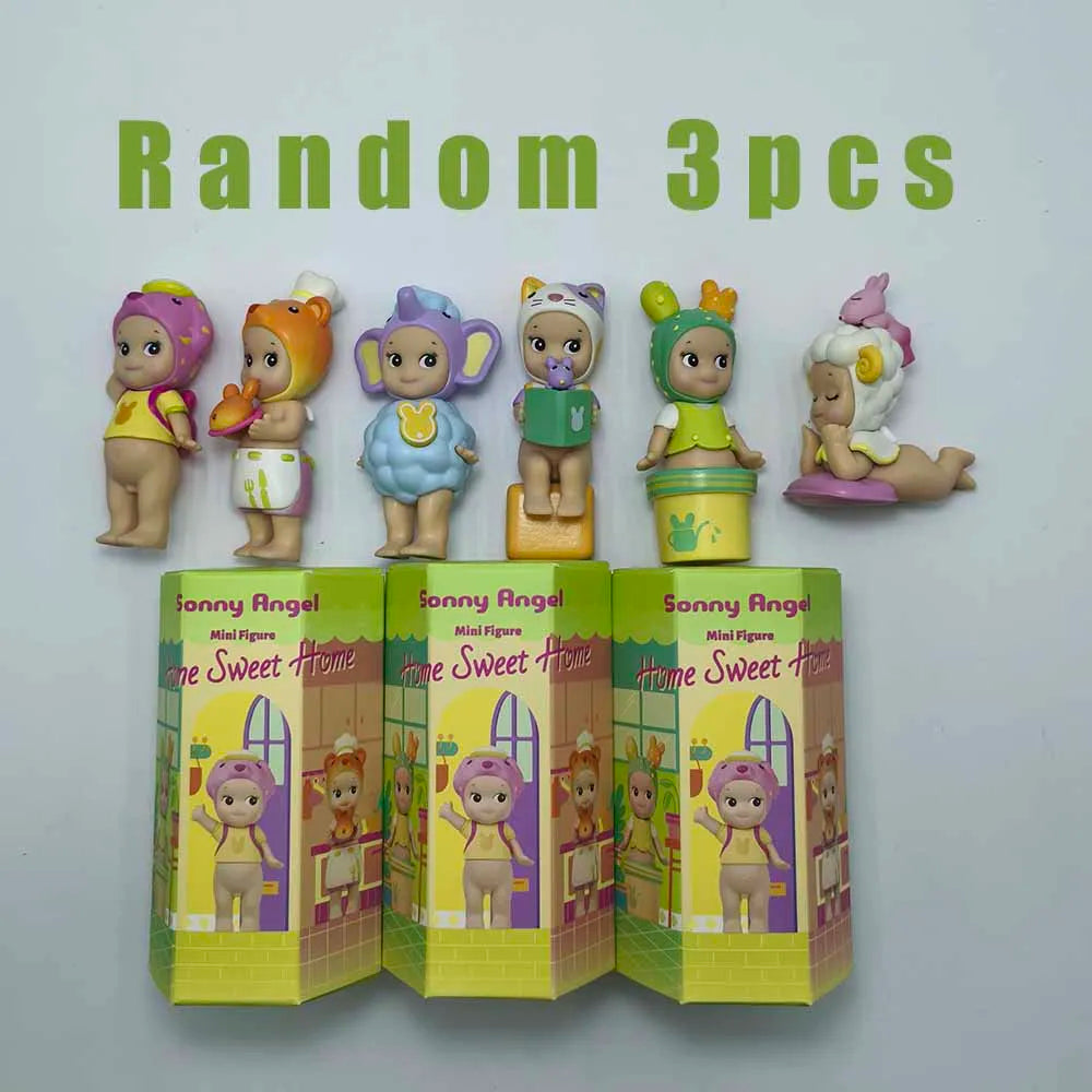 Sonny Angel Blind Box Home Sweet Home Series Mini Anime Figures Ornaments Dolls Fans Children Christmas Birthday Gift