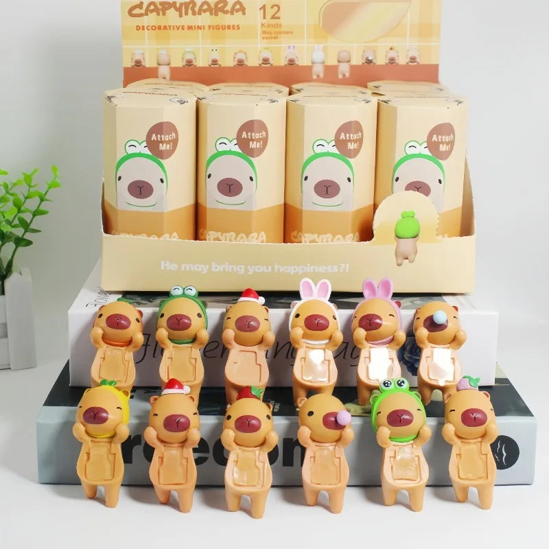 Capybara Hippers Mystery Box Sonny Angel Decorative Mini Doll Collection Blind Box Cute Capybara Car Model Doll Christmas Gift