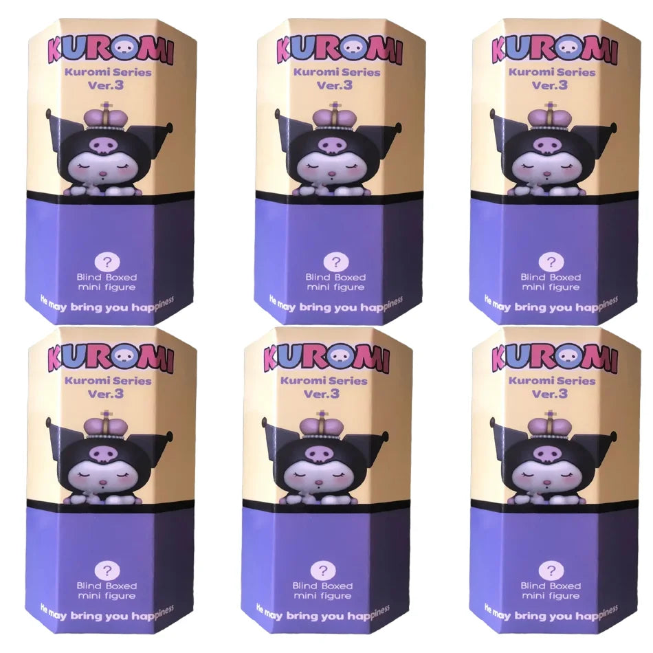 THE Sanrio Kuromi Series Surprise Box Christmas Advent Party Box Mini Anime Figures Doll Toys Children Xmas Gifts