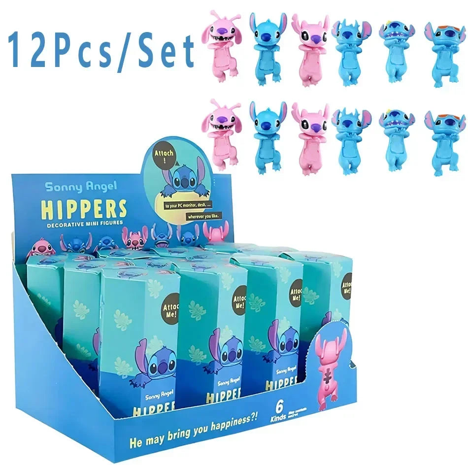 Blind Box Toy Stitch Prone Series Anime Characters Car Dashboard Decoration Surprise Toy Sony Angel Style Surprise Holiday Gift