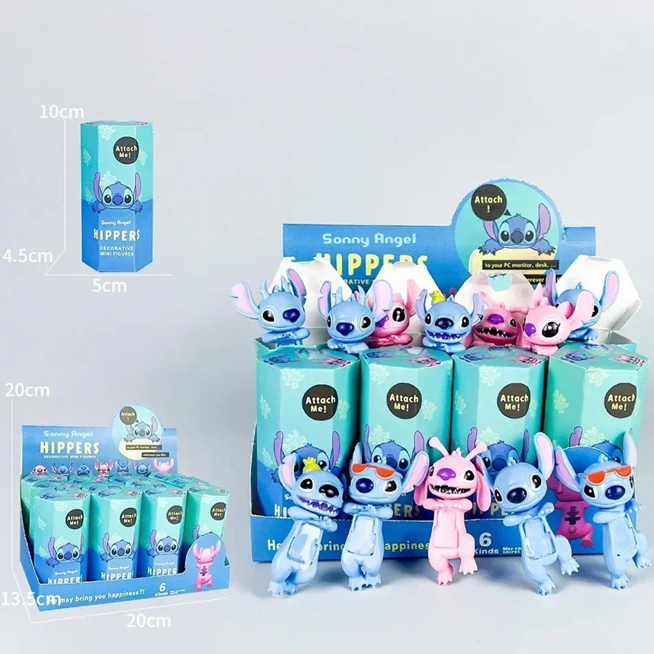 Blind Box Toy Stitch Prone Series Anime Characters Car Dashboard Decoration Surprise Toy Sony Angel Style Surprise Holiday Gift
