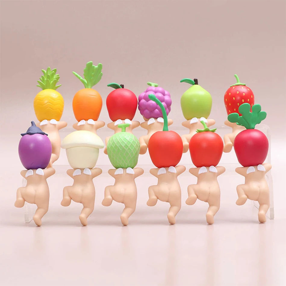 Mini Figure Sunny Angel Hippers Harvest Series Fruit Blind Box Mysteries Kawaii Ornaments Doll Kid Surprise Christmas Cute Gift