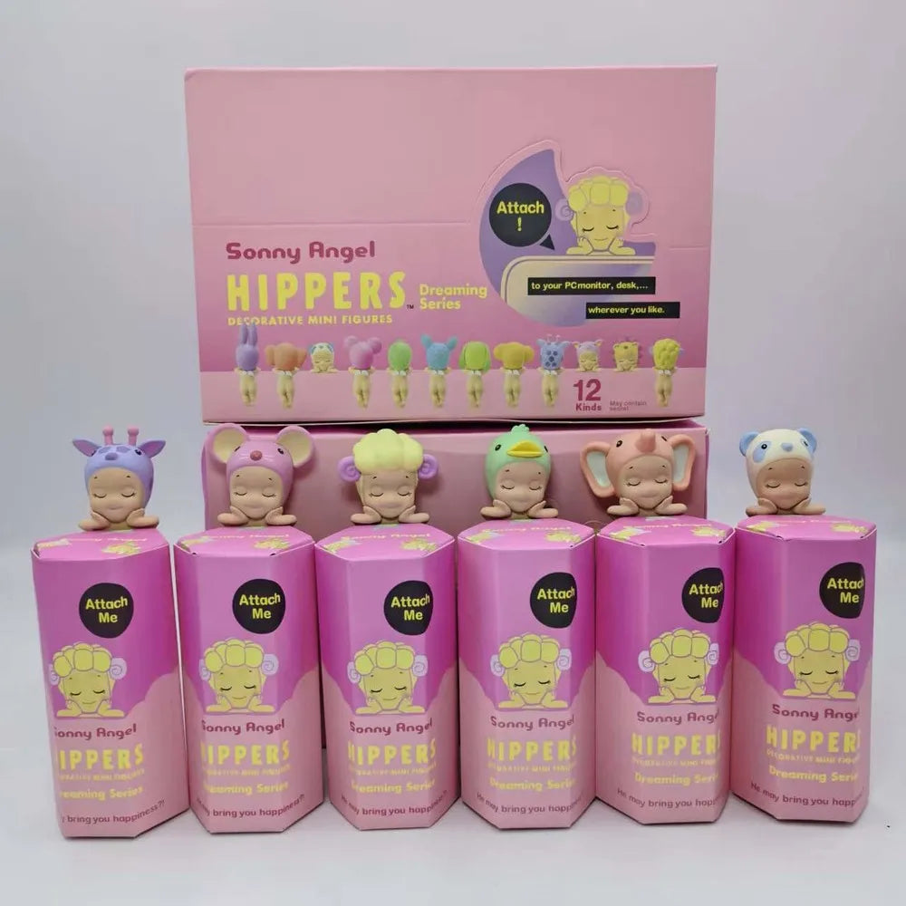Sonny Angel' Blind Box Hippers Dreaming Series Cartoon Figures Ornaments Dolls Children Model Phone Decor Toy Birthday Gifts