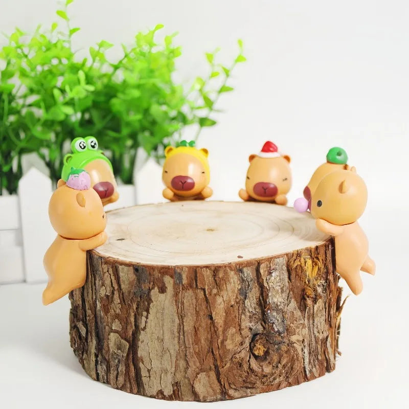 Capybara Hippers Mystery Box Sonny Angel Decorative Mini Doll Collection Blind Box Cute Capybara Car Model Doll Christmas Gift