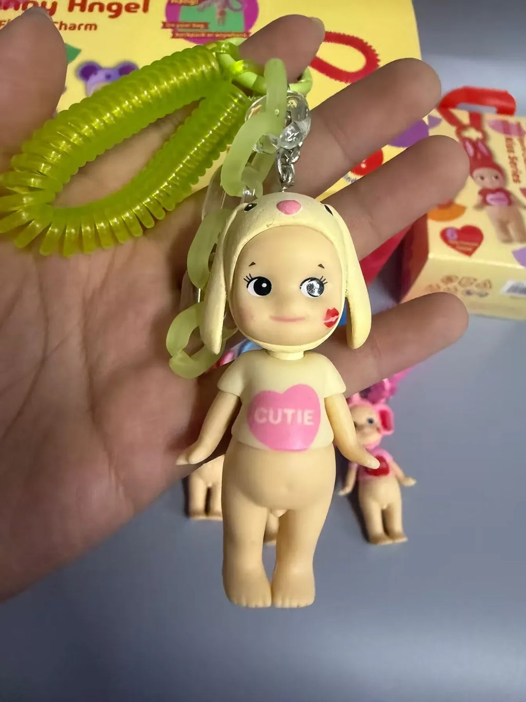 Sonny Angel Kiss Kiss Series Blind Box Cute Figure Model Toy Cartoon Bag Decoration Keychain Pendant Doll Hobbiarm Birthday Gift