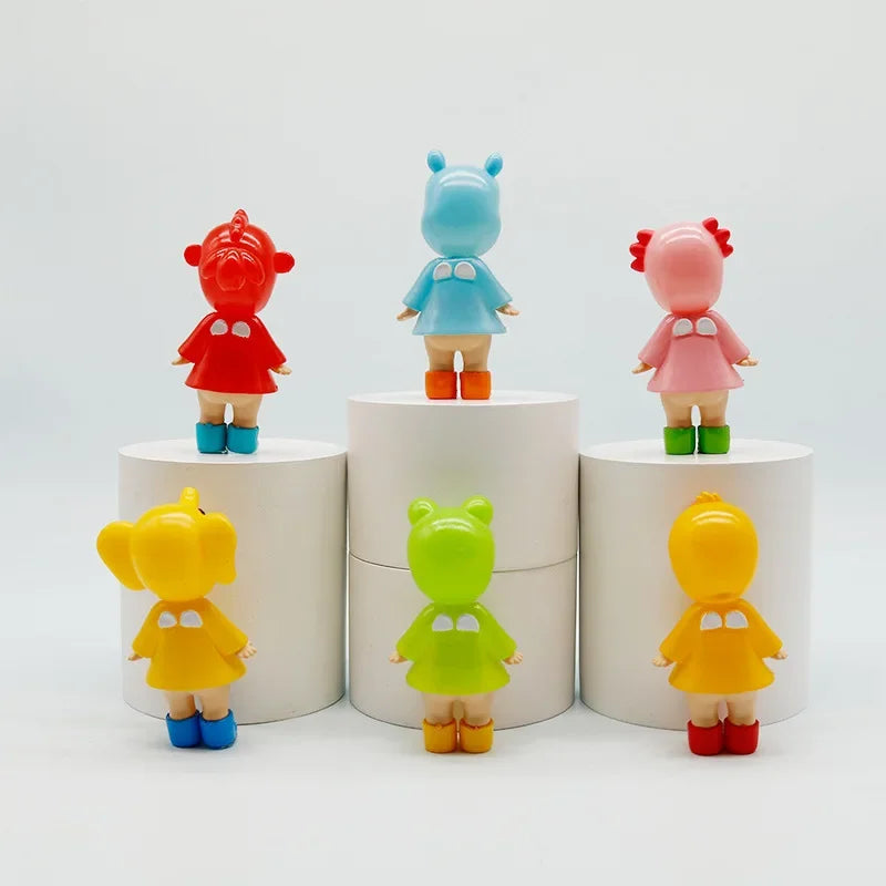 New Angel Mini Figure I Love Rainy Day Series Series Toy for Girl Mystery Box Frog Duck Goldfish Hippopotamus Collection Gifts