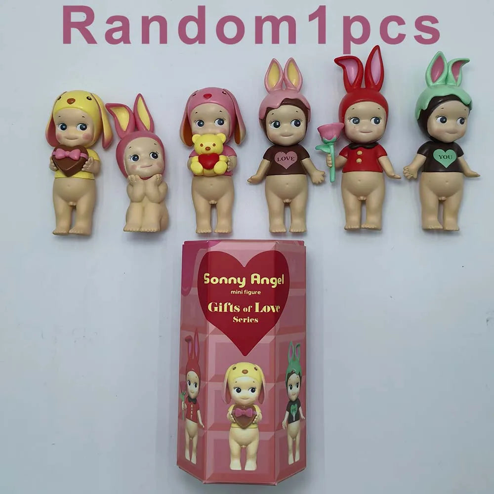 Sonny Angel Gifts Of Love Series Model Limited Collection Figure Cartoon Desktop Blind Box Xmas Valentine'S Day Gift Toy