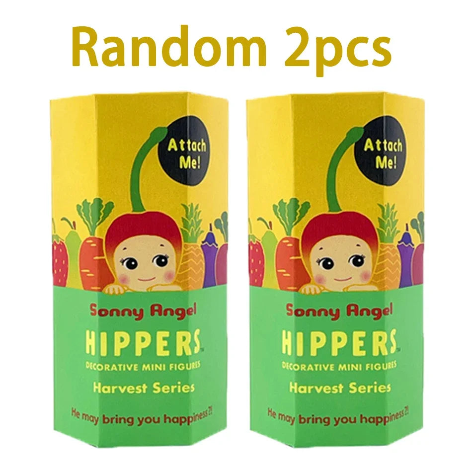 Mini Figure Sunny Angel Hippers Harvest Series Fruit Blind Box Mysteries Kawaii Ornaments Doll Kid Surprise Christmas Cute Gift
