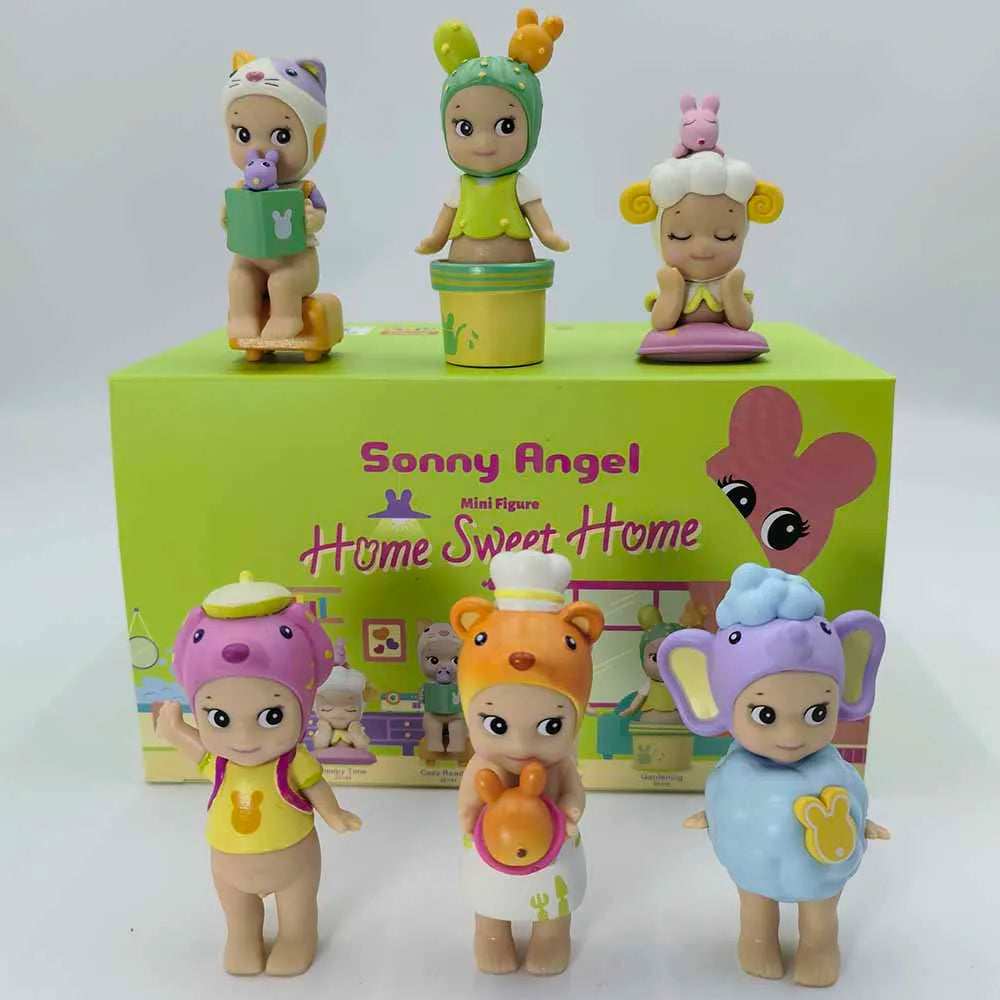 Sonny Angel Blind Box Home Sweet Home Series Mini Anime Figures Ornaments Dolls Fans Children Christmas Birthday Gift