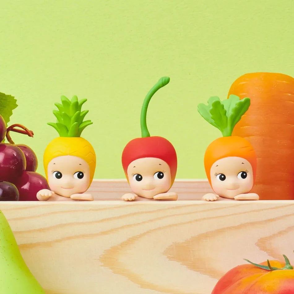 Mini Figure Sunny Angel Hippers Harvest Series Fruit Blind Box Mysteries Kawaii Ornaments Doll Kid Surprise Christmas Cute Gift