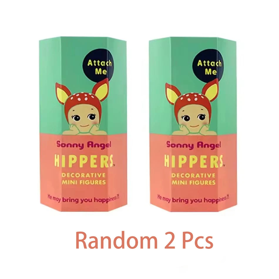 Sonn Angel Hippers Mini Figures Animal Blind Box Mysteries Kawaii Ornament Doll Kid Phone Decoration Cute Christmas Gift