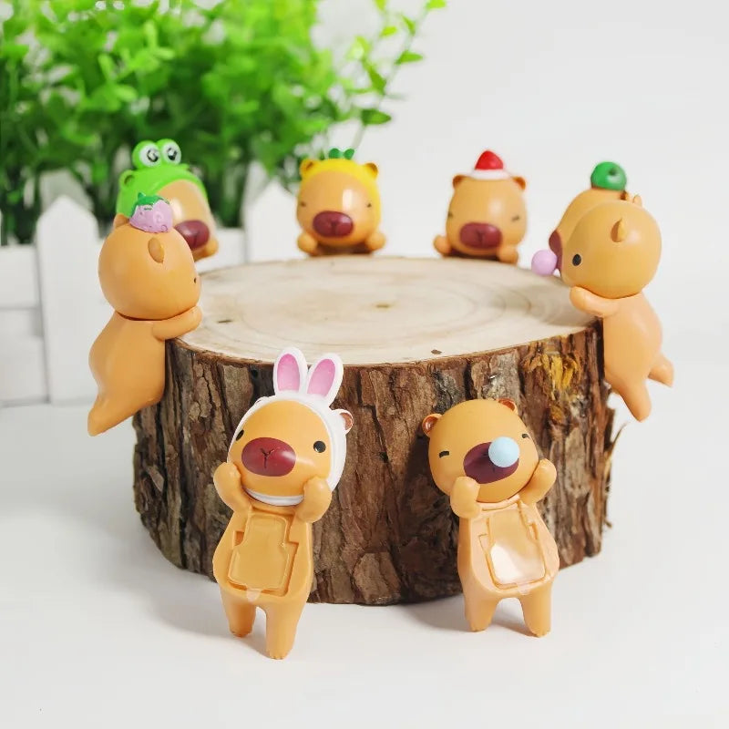 Capybara Hippers Mystery Box Sonny Angel Decorative Mini Doll Collection Blind Box Cute Capybara Car Model Doll Christmas Gift