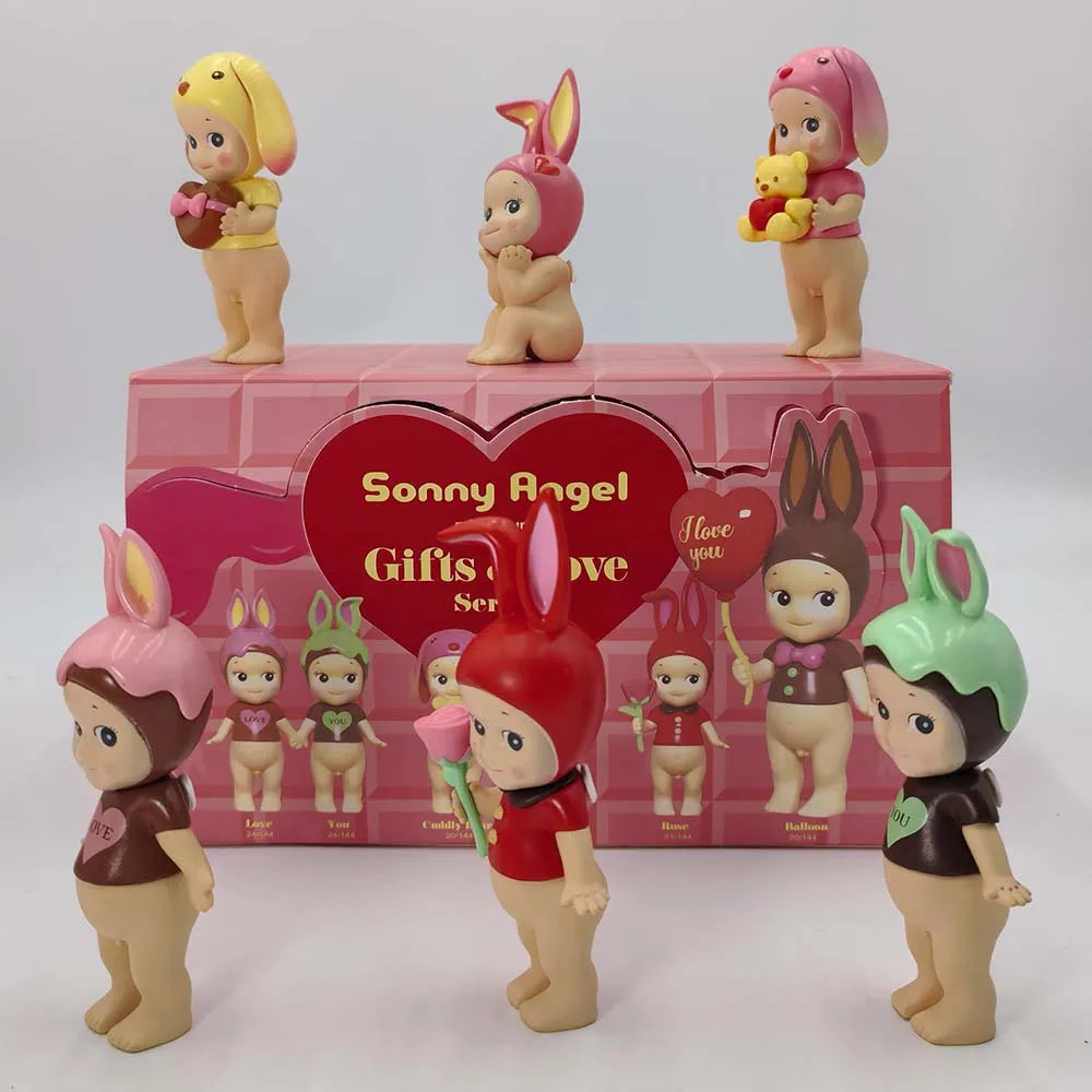 Sonny Angel Gifts Of Love Series Model Limited Collection Figure Cartoon Desktop Blind Box Xmas Valentine'S Day Gift Toy