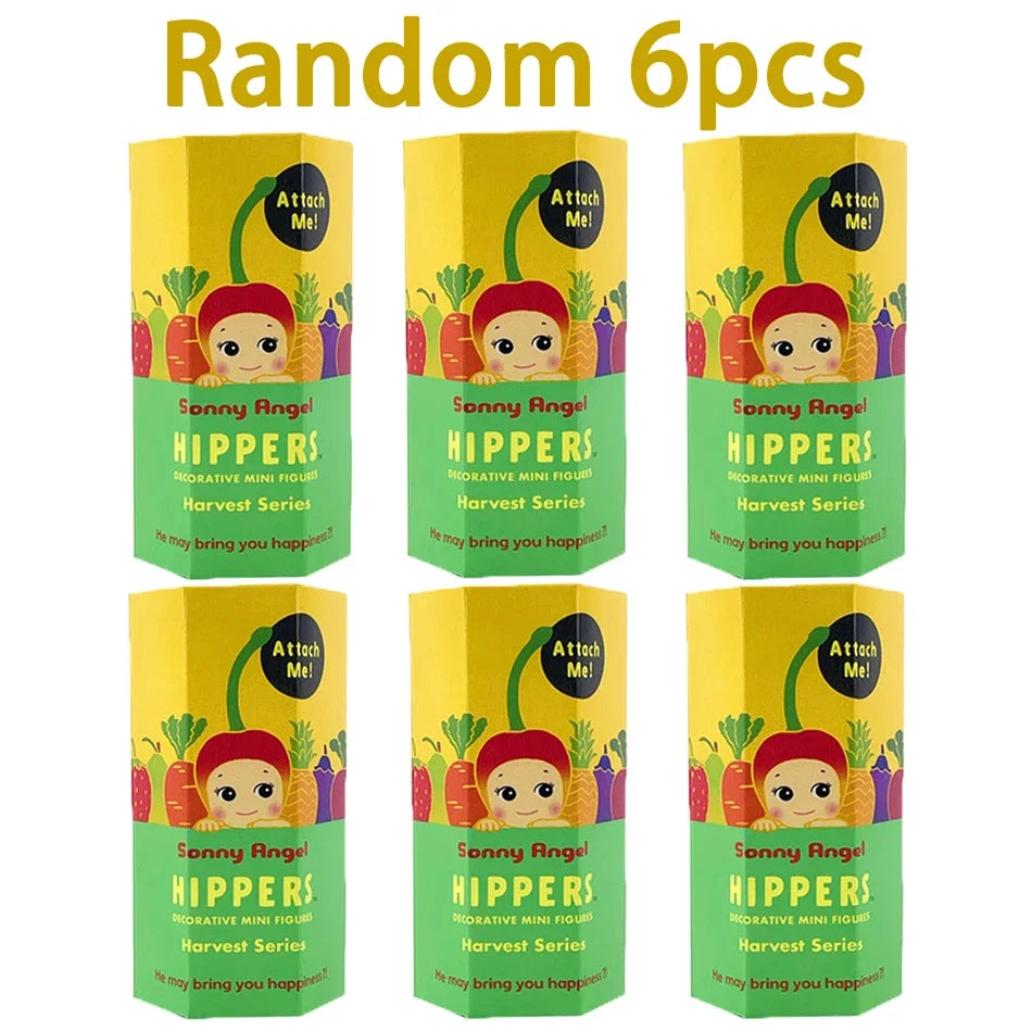 Mini Figure Sunny Angel Hippers Harvest Series Fruit Blind Box Mysteries Kawaii Ornaments Doll Kid Surprise Christmas Cute Gift