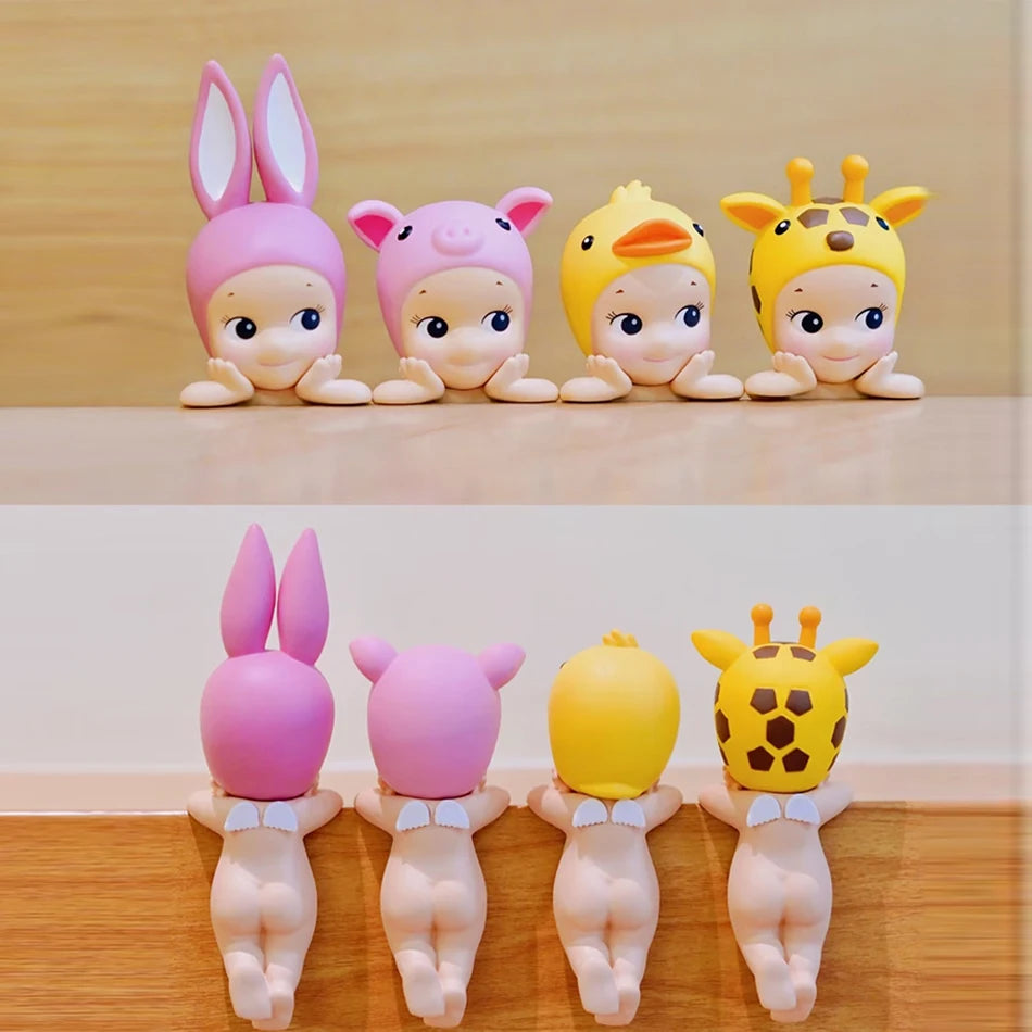 Sonn Angel Hippers Mini Figures Animal Blind Box Mysteries Kawaii Ornament Doll Kid Phone Decoration Cute Christmas Gift