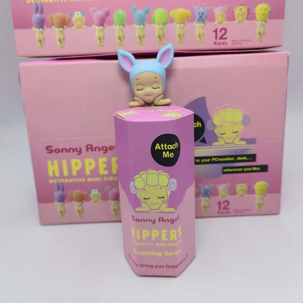Sonny Angel' Blind Box Hippers Dreaming Series Cartoon Figures Ornaments Dolls Children Model Phone Decor Toy Birthday Gifts