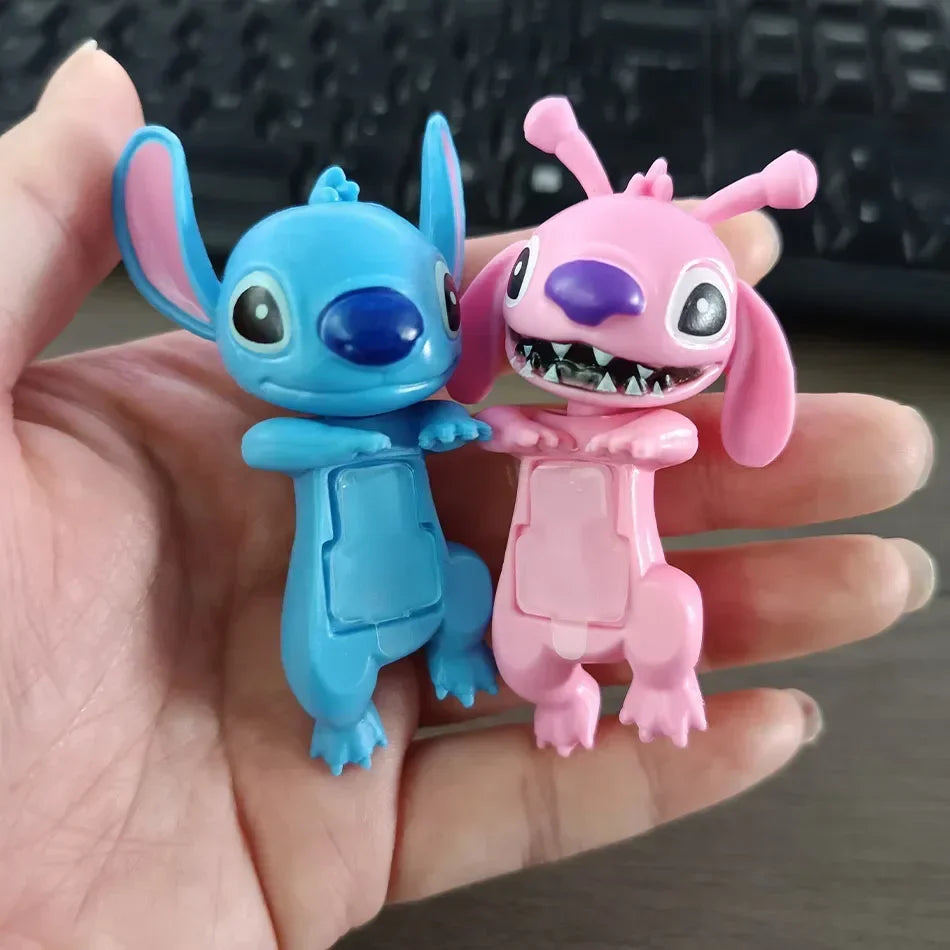 Blind Box Toy Stitch Prone Series Anime Characters Car Dashboard Decoration Surprise Toy Sony Angel Style Surprise Holiday Gift