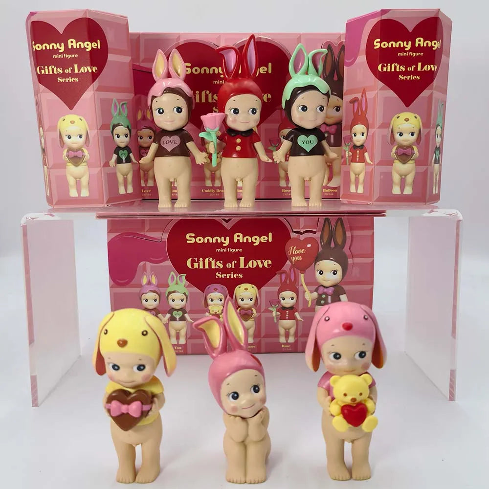Sonny Angel Gifts Of Love Series Model Limited Collection Figure Cartoon Desktop Blind Box Xmas Valentine'S Day Gift Toy