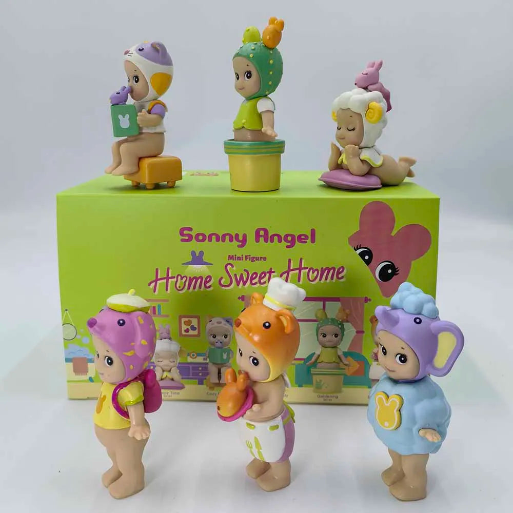 Sonny Angel Blind Box Home Sweet Home Series Mini Anime Figures Ornaments Dolls Fans Children Christmas Birthday Gift
