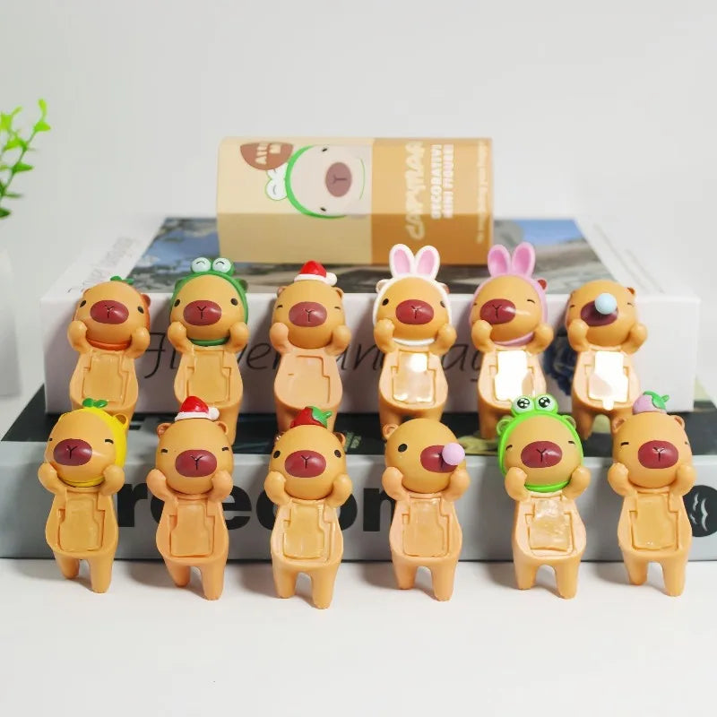 Capybara Hippers Mystery Box Sonny Angel Decorative Mini Doll Collection Blind Box Cute Capybara Car Model Doll Christmas Gift