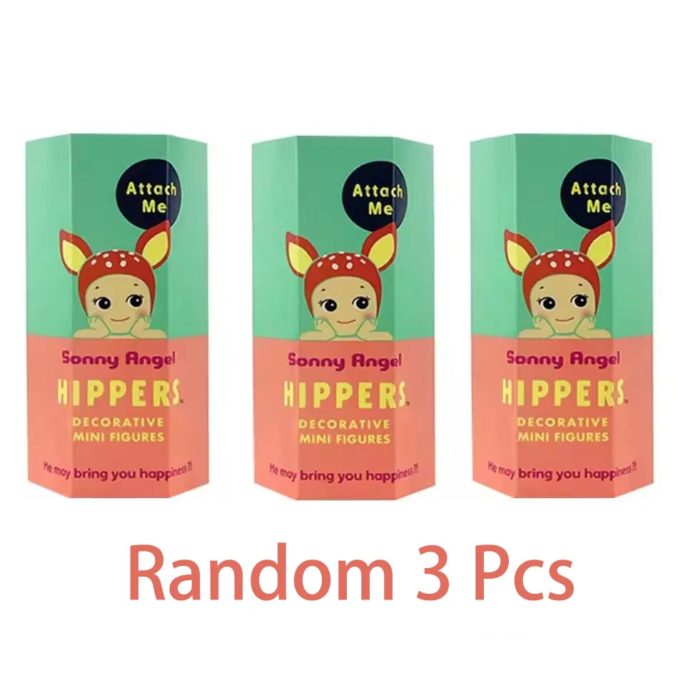 Sonn Angel Hippers Mini Figures Animal Blind Box Mysteries Kawaii Ornament Doll Kid Phone Decoration Cute Christmas Gift