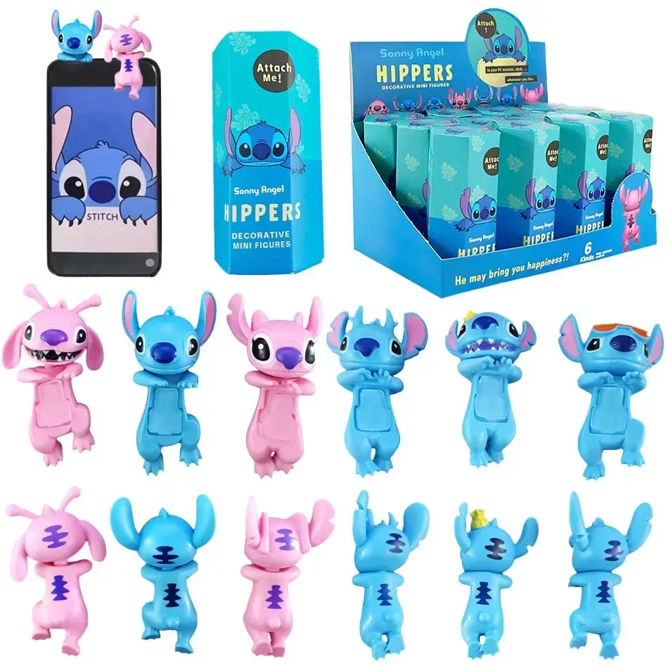 Blind Box Toy Stitch Prone Series Anime Characters Car Dashboard Decoration Surprise Toy Sony Angel Style Surprise Holiday Gift