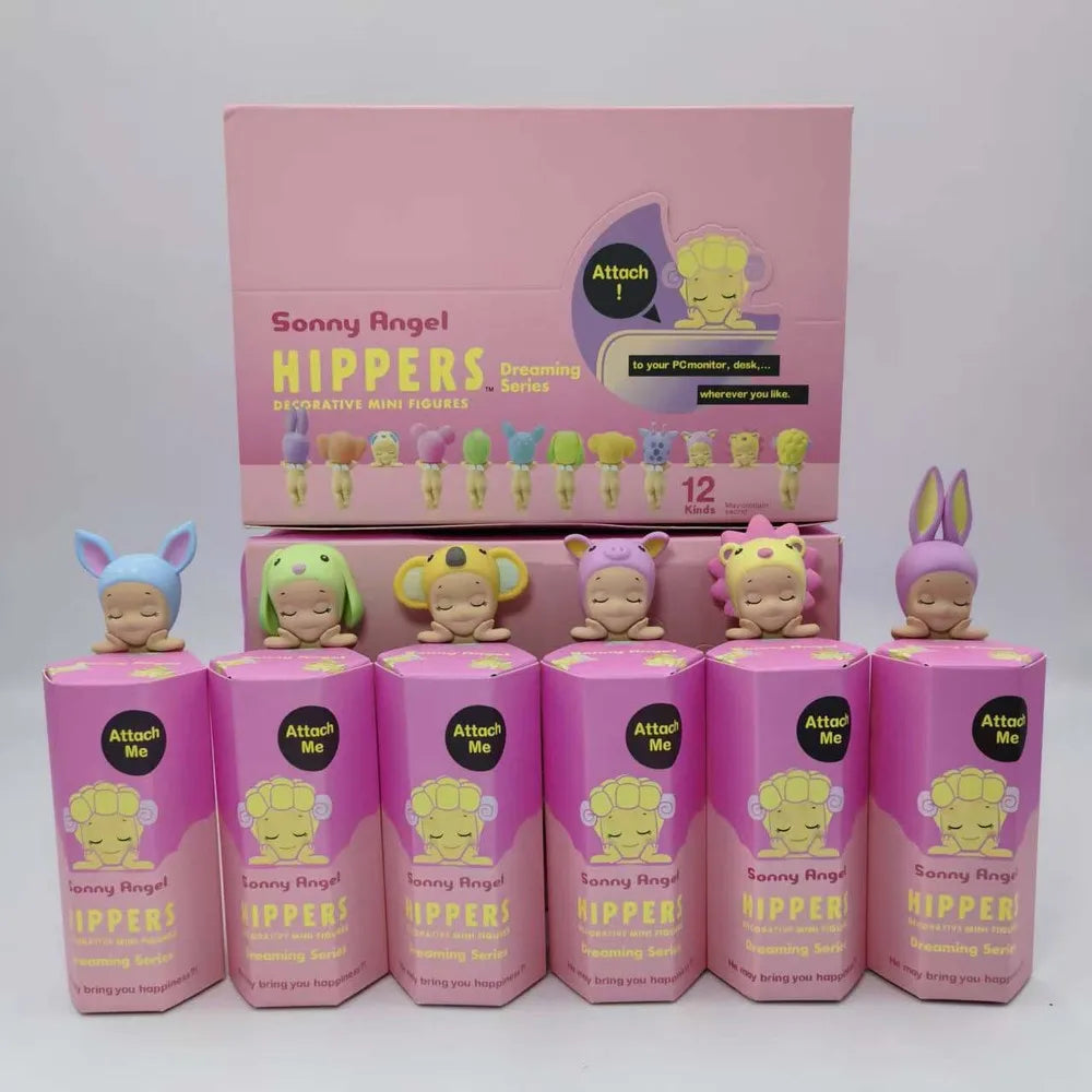 Sonny Angel' Blind Box Hippers Dreaming Series Cartoon Figures Ornaments Dolls Children Model Phone Decor Toy Birthday Gifts