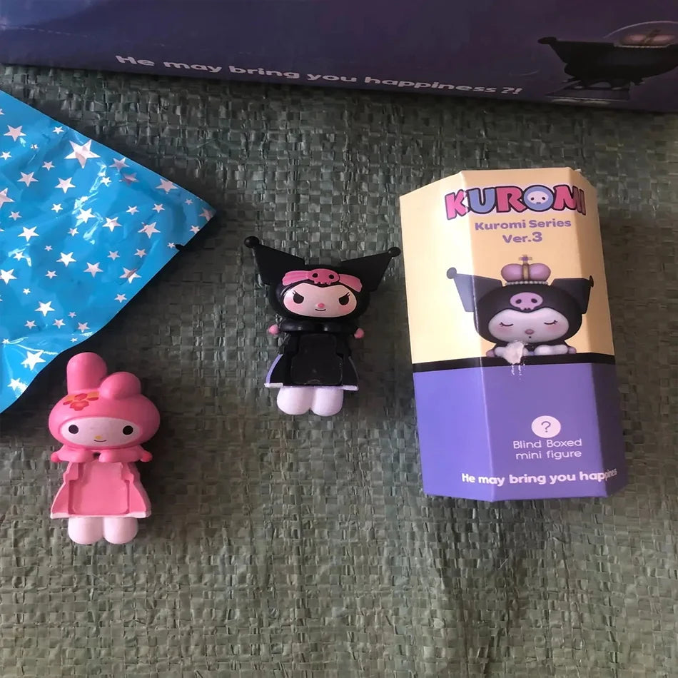 THE Sanrio Kuromi Series Surprise Box Christmas Advent Party Box Mini Anime Figures Doll Toys Children Xmas Gifts