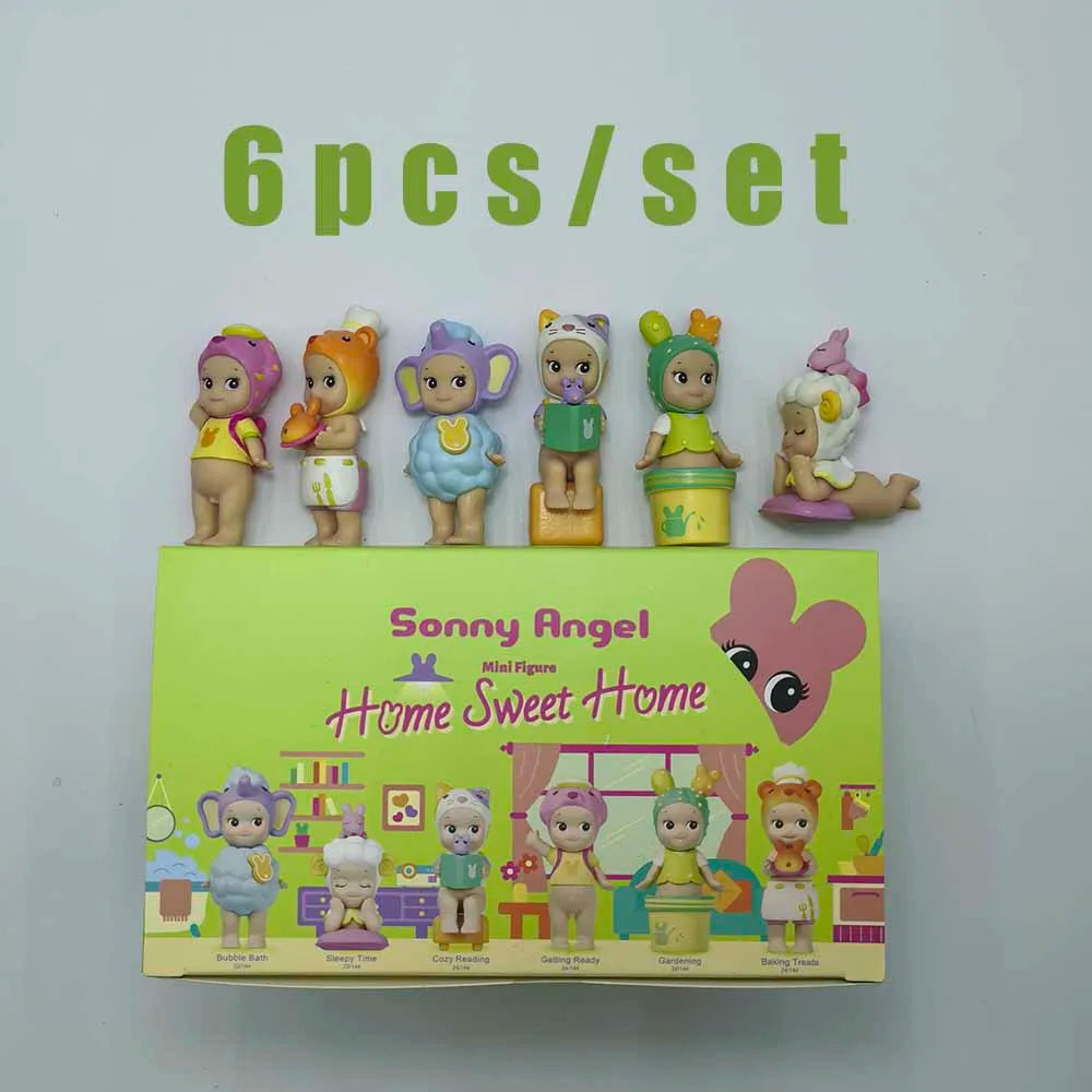 Sonny Angel Blind Box Home Sweet Home Series Mini Anime Figures Ornaments Dolls Fans Children Christmas Birthday Gift