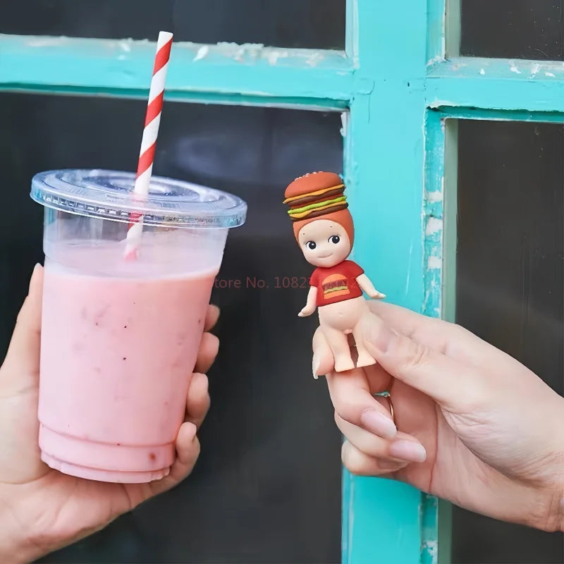 New Hot Selling Original Sonny Angel Snack Series Blind Box Mini Figures Action Toy Ornaments Dolls Fans Children Birthday Gifts