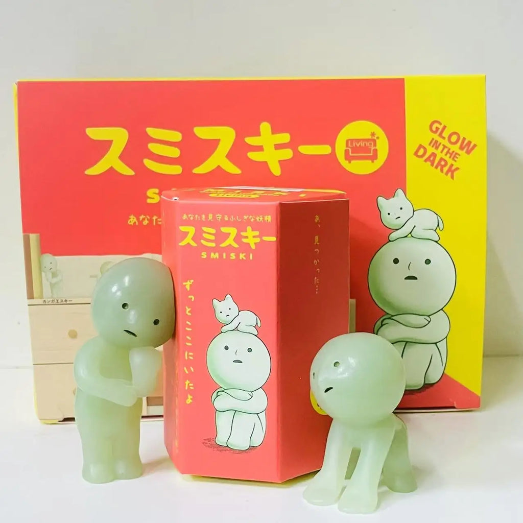 SMISKI lIVING Series Noctilucent Green Doll Blind Box Action Figures Decoration Model Toy Fans Children Gifts Random 1Pcs