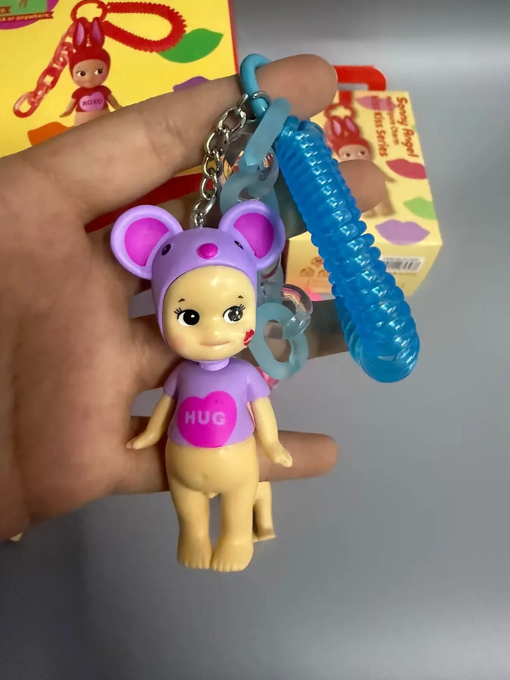 Sonny Angel Kiss Kiss Series Blind Box Cute Figure Model Toy Cartoon Bag Decoration Keychain Pendant Doll Hobbiarm Birthday Gift