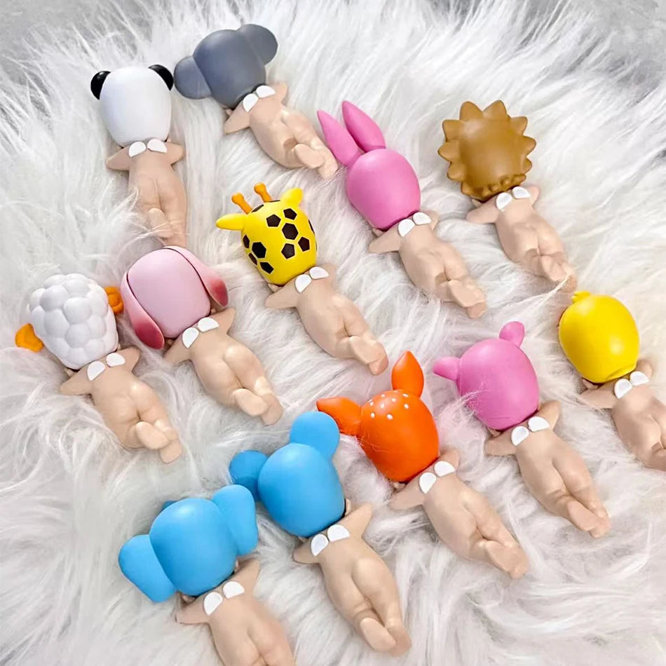 Sonn Angel Hippers Mini Figures Animal Blind Box Mysteries Kawaii Ornament Doll Kid Phone Decoration Cute Christmas Gift