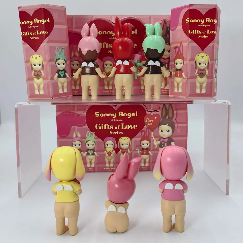Sonny Angel Gifts Of Love Series Model Limited Collection Figure Cartoon Desktop Blind Box Xmas Valentine'S Day Gift Toy