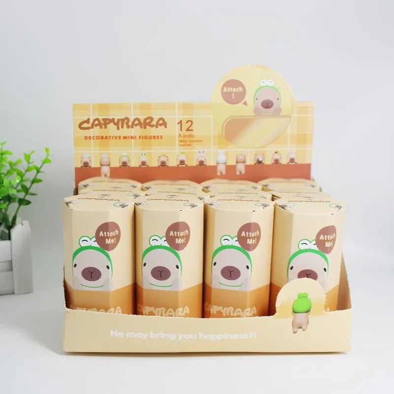 Capybara Hippers Mystery Box Sonny Angel Decorative Mini Doll Collection Blind Box Cute Capybara Car Model Doll Christmas Gift