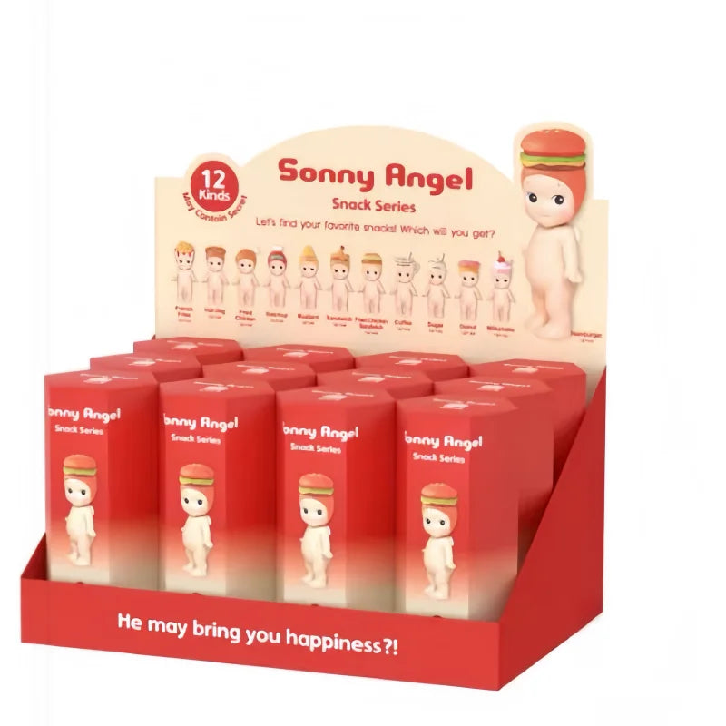 New Hot Selling Original Sonny Angel Snack Series Blind Box Mini Figures Action Toy Ornaments Dolls Fans Children Birthday Gifts