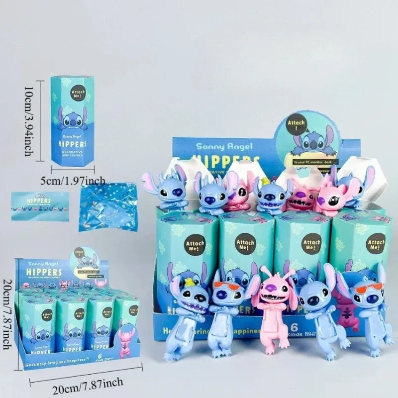 Blind Box Toy Stitch Prone Series Anime Characters Car Dashboard Decoration Surprise Toy Sony Angel Style Surprise Holiday Gift