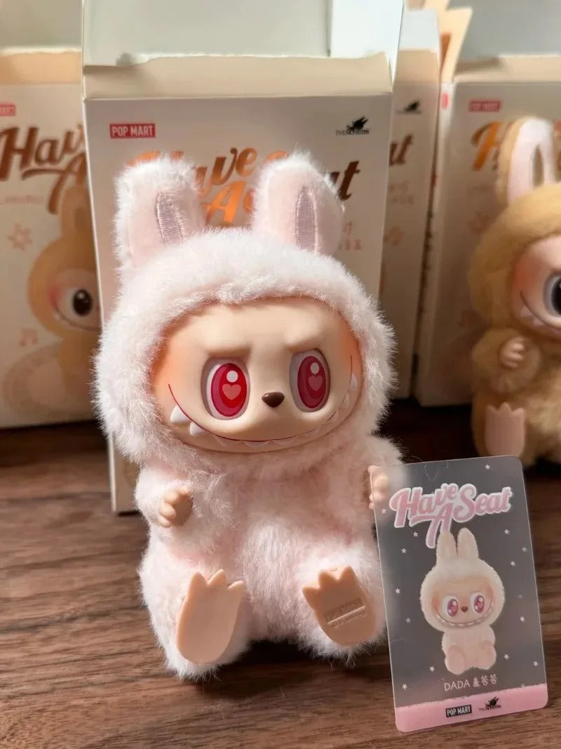 2nd Gen  LABUBU "have a seat" Sitting Party Series Vinyl Plush Blind Box Figurine Surprise Hanging Birthday Gift
