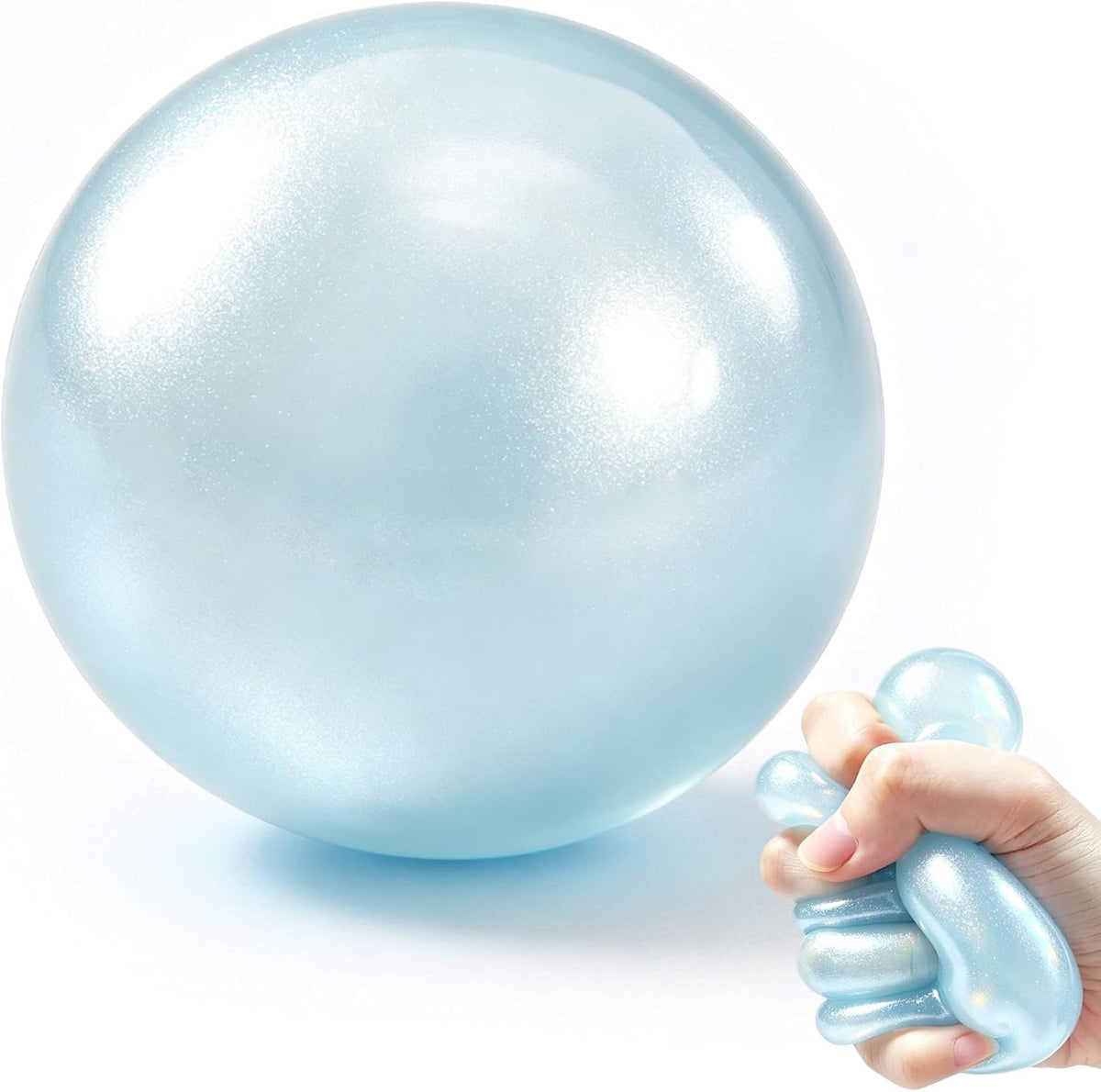 Blue Pearl Coconut Oil Squishy Ball