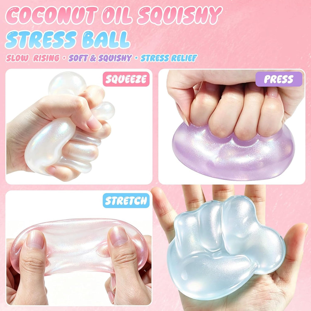 Blue Pearl Coconut Oil Squishy Ball