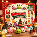 Christmas Dumpling Advent Calendar gift box with cute festive dumpling squishies