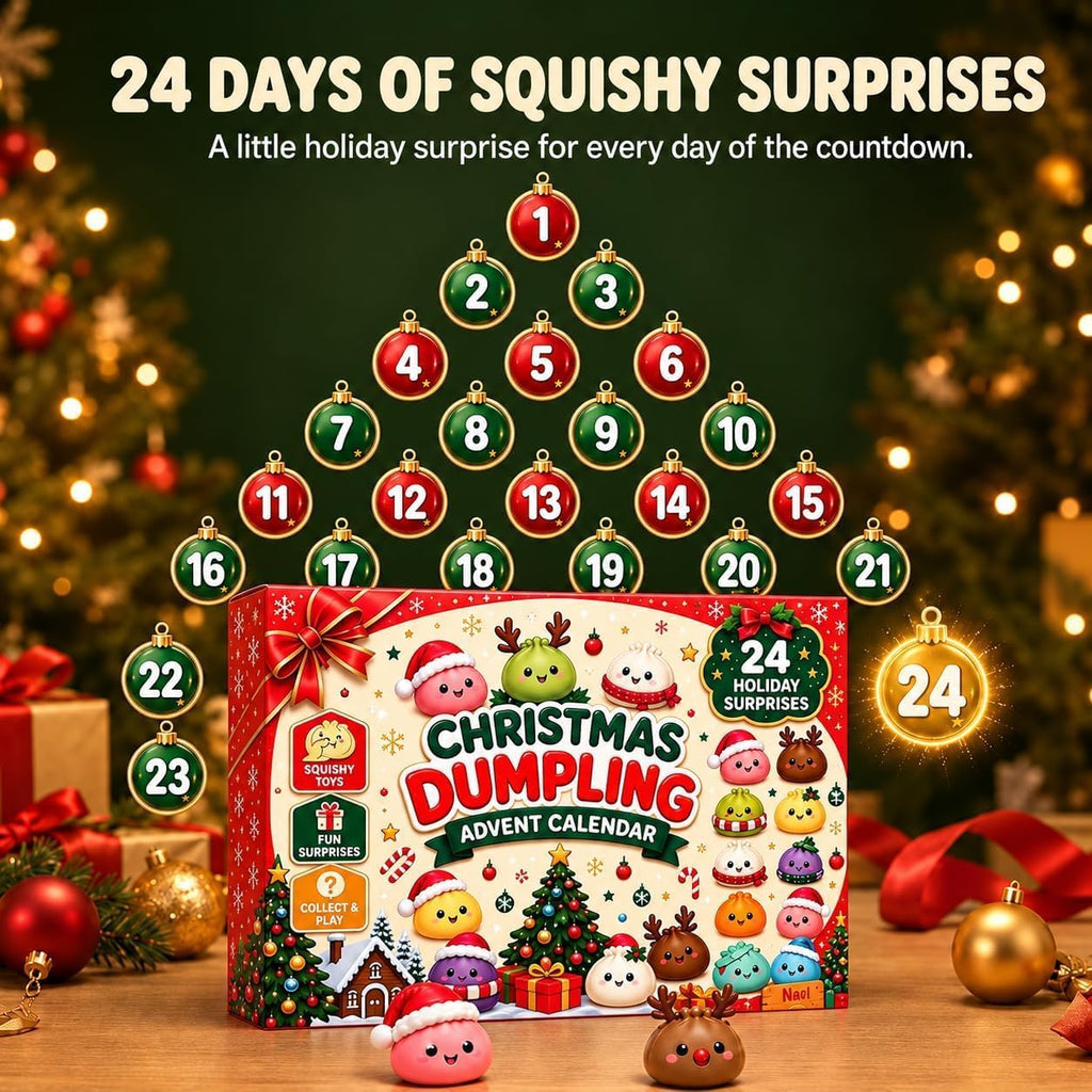 24 day Christmas Dumpling Advent Calendar festive product display