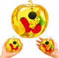 Fruit Apple golden jelly squishy product close-up