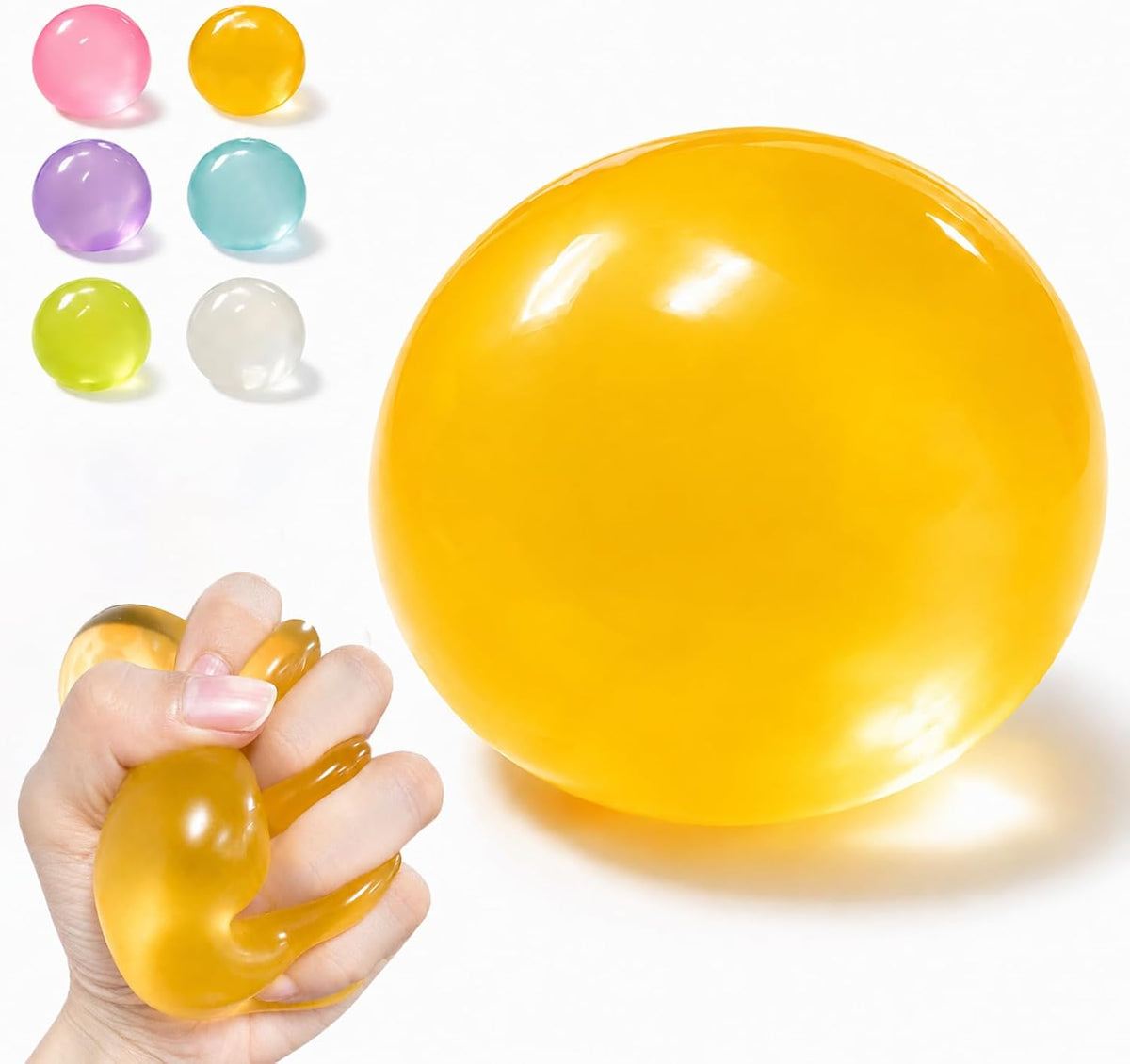 Orange Coconut Oil Squishy Ball image 1